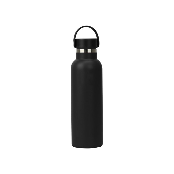 Runbott Botella Termo Ceramica - Negro - Acero térmico sin BPA con