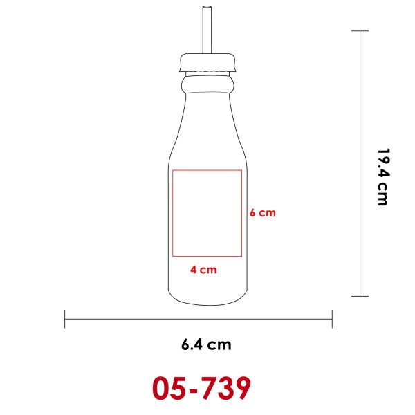 SODA - Botella de plástico con popote