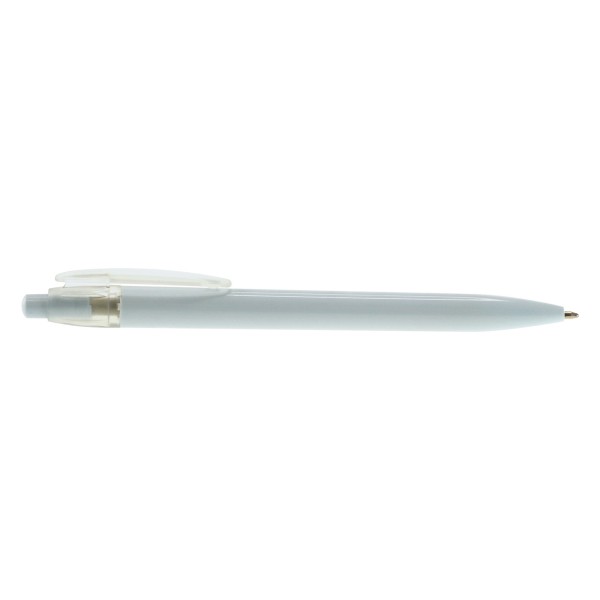 MANHATTAN - Bolígrafo plástico y detalle en color, sistema push, tinta negra o azul. Económico e ideal en promoción masi