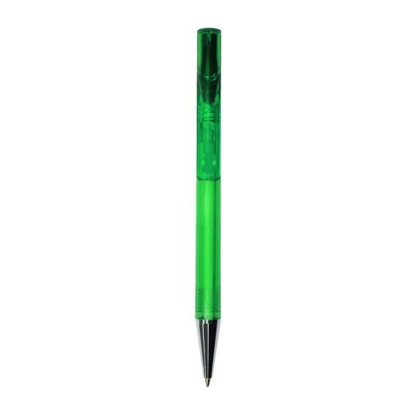 CRYSTAL - Bolígrafo plástico con sistema push, tinta negra