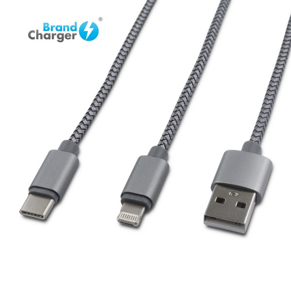 TRIDENT - Cable de carga que sirve para  99% de los celulares en el mundo. Cuenta con tres tipos de entrada USB  (Micro 